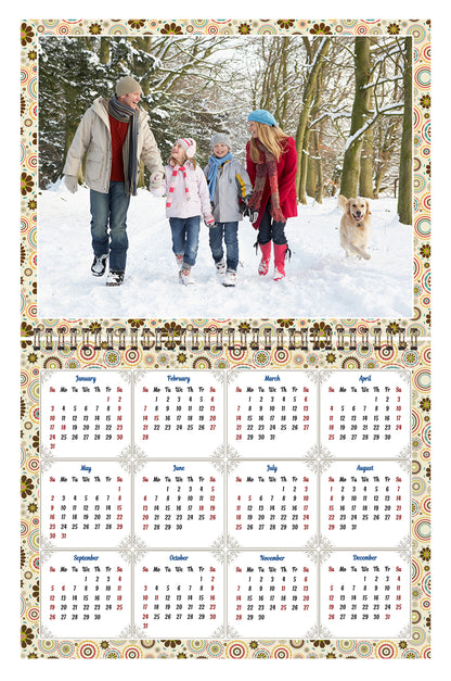 Personalized Custom 2027 Wall Calendar Spiral-bound (Add Your Photos) - 12 Months Desktop/Wall Calendar/Planner - Premium Quality 11 inches by 8.5 inches (11 x 17 Inches Open) Made in USA (Edition #10)