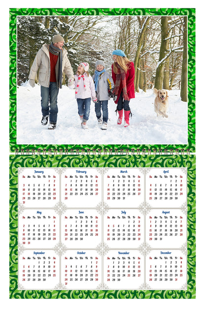 Personalized Custom 2027 Wall Calendar Spiral-bound (Add Your Photos) - 12 Months Desktop/Wall Calendar/Planner - Premium Quality 11 inches by 8.5 inches (11 x 17 Inches Open) Made in USA (Edition #06)