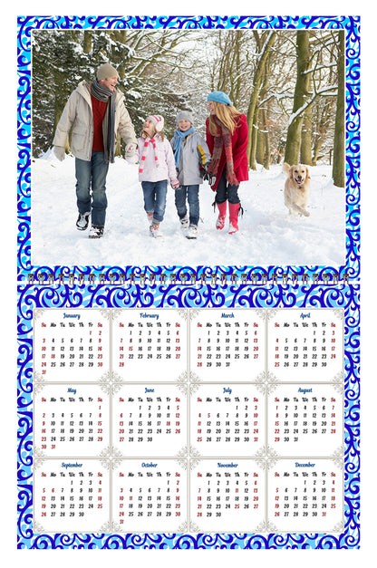 Personalized Custom 2027 Wall Calendar Spiral-bound (Add Your Photos) - 12 Months Desktop/Wall Calendar/Planner - Premium Quality 11 inches by 8.5 inches (11 x 17 Inches Open) Made in USA (Edition #07)