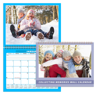 Personalized Custom 2027 Wall Calendar Spiral-bound (Add Your Photos) - 12 Months Desktop/Wall Calendar/Planner - Premium Quality 11 inches by 8.5 inches (11 x 17 Inches Open) Made in USA (Edition #05)