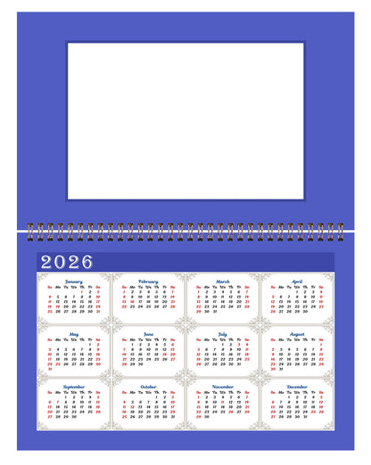 2025 Photo Frame Wall Spiral-bound Calendar (Add Your Own Photos) - 12 Months Desktop/Wall Calendar/Planner - (Edition #05)