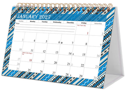 2026-2027 18 Months Standing Flip Desk Calendar Desktop Planner 017
