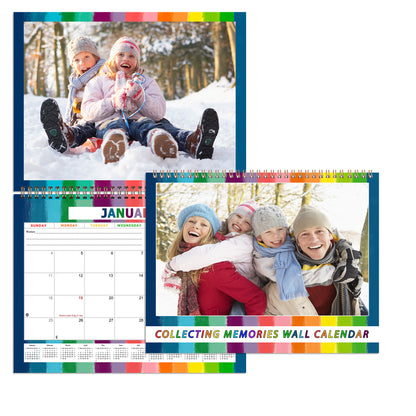 Personalized Custom 2027 Wall Calendar Spiral-bound (Add Your Photos) - 12 Months Desktop/Wall Calendar/Planner - Premium Quality 11 inches by 8.5 inches (11 x 17 Inches Open) Made in USA (Edition #15)