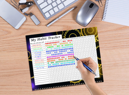 2027 Monthly Desktop/Wall Calendar/Planner - Habit Tracker - (Edition #09)
