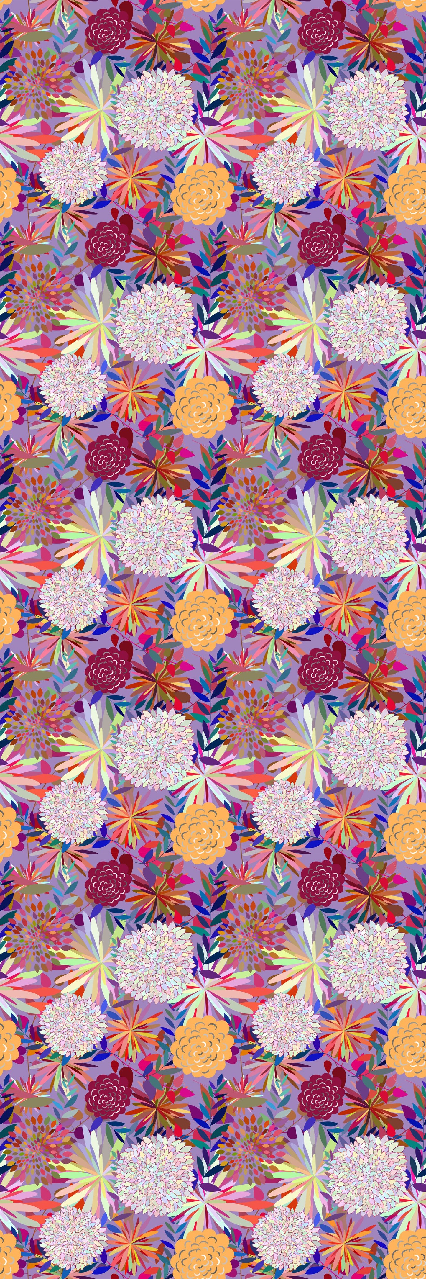 Magnetic Locker Wallpaper - Pack of 2 Rolls - (Flowers) (vg 029)