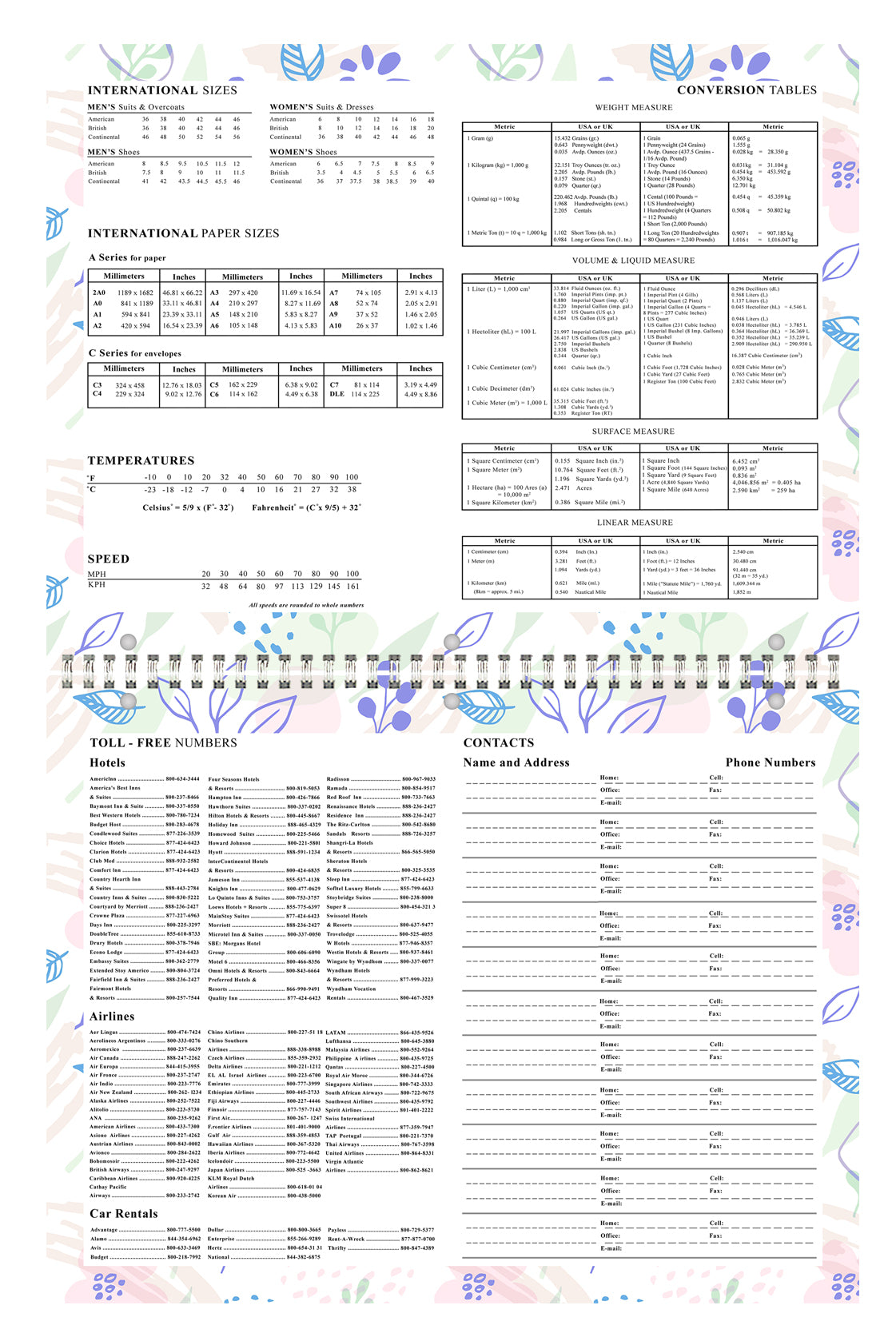 2025 - 2026 Academic Year 12 Months Student Calendar 3-Ring Binder (Edition #01)