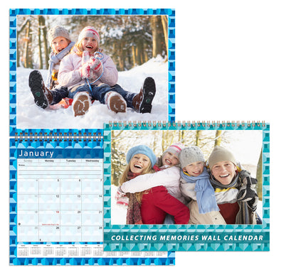 Personalized Custom 2027 Wall Calendar Spiral-bound (Add Your Photos) - 12 Months Desktop/Wall Calendar/Planner - Premium Quality 11 inches by 8.5 inches (11 x 17 Inches Open) Made in USA (Edition #03)