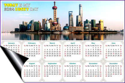 2024 Magnetic Calendar - Calendar Magnets - Today is My Lucky Day - (Shanghai)