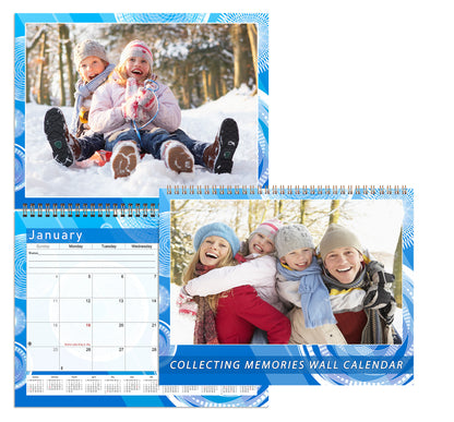 Personalized Custom 2027 Wall Calendar Spiral-bound (Add Your Photos) - 12 Months Desktop/Wall Calendar/Planner - Premium Quality 11 inches by 8.5 inches (11 x 17 Inches Open) Made in USA (Edition #02)