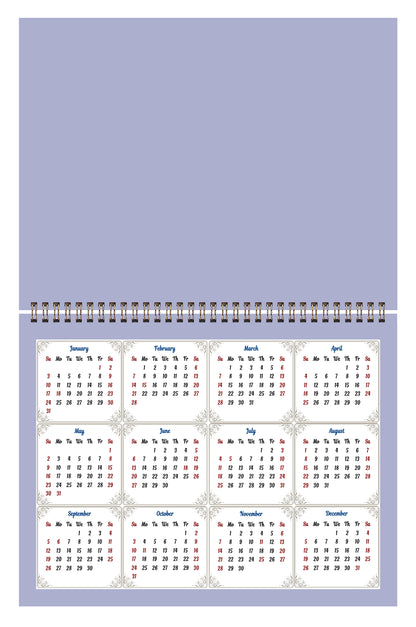 2026 Scrapbook Wall Calendar Spiral-bound (Add Your Own Photos) - 12 Months Desktop #05