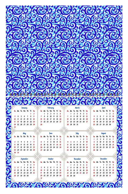 2026 Scrapbook Wall Calendar Spiral-bound (Add Your Own Photos) - 12 Months Desktop #07