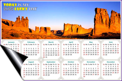 2025 Magnetic Calendar - Calendar Magnets - Today is My Lucky Day (Arches National Park)