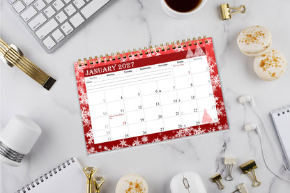 2027-12 Months Desk Calendar Desktop Planner with To-Do List & Notes 08