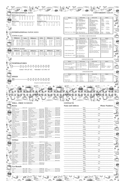 2026 - 2027 Academic Year 12 Months Student Calendar 3-Ring Binder - Black&White - (Edition #026)