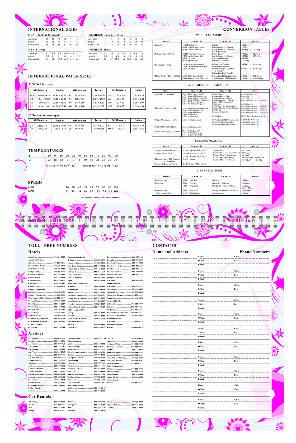 2026- 2027 Academic Year 12 Months Student Calendar 3-Ring Binder (Edition #016b)