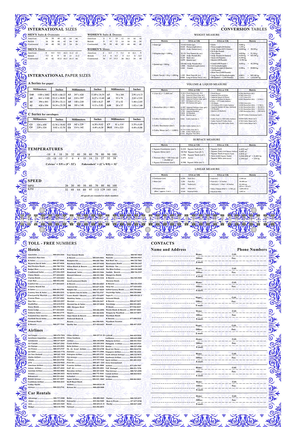 2026 - 2027 Academic Year 12 Months Student Calendar 3-Ring Binder (Edition #018)