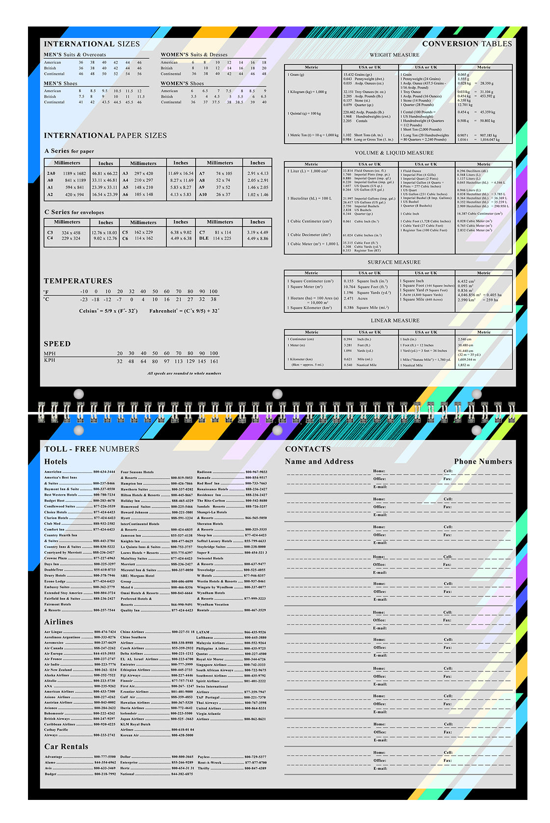 2026 - 2027 Academic Year 12 Months Student Calendar 3-Ring Binder (Edition #012)