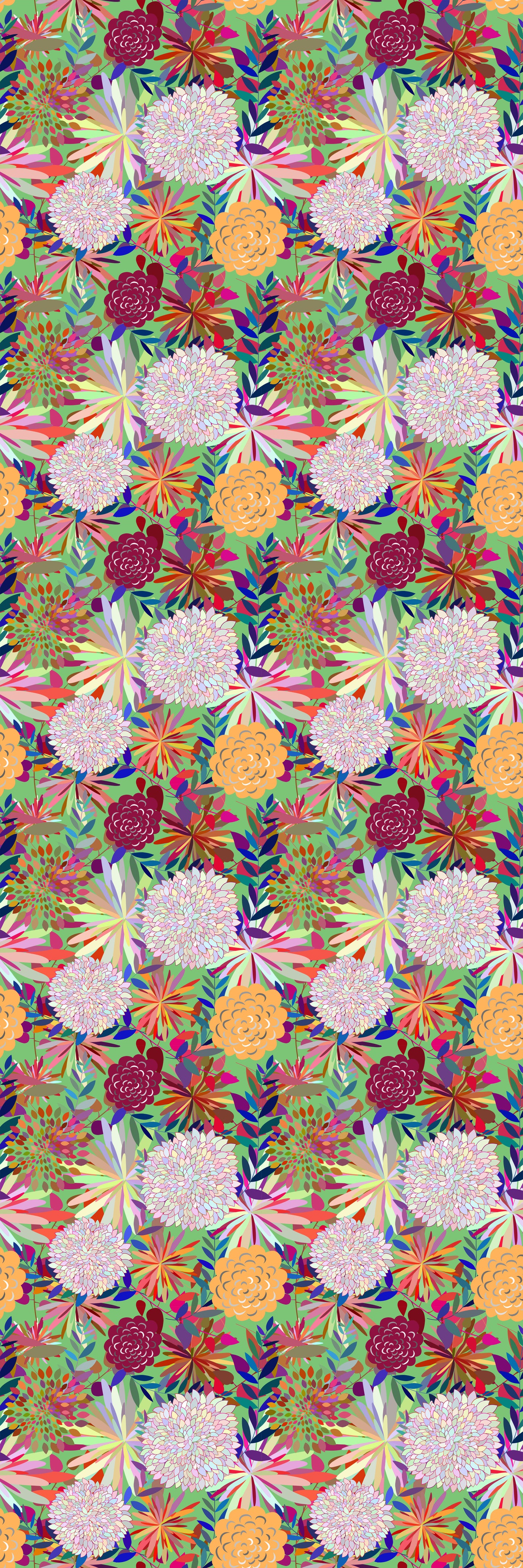 Magnetic Locker Wallpaper - Pack of 2 Rolls - (Flowers) (vg 028)