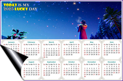 2025 Magnetic Calendar - Calendar Magnets - Today is my Lucky Day - Edition #28