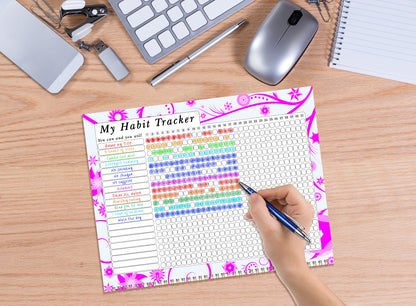 2027 Monthly Desktop/Wall Calendar/Planner - Habit Tracker - (Edition #10)