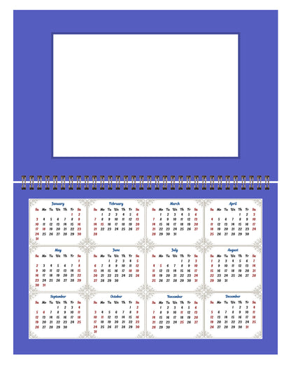 2026 Photo Frame Wall Spiral-bound Calendar (Add Your Own Photos) - 12 Months Desktop/Wall Calendar/Planner - (Edition #05)