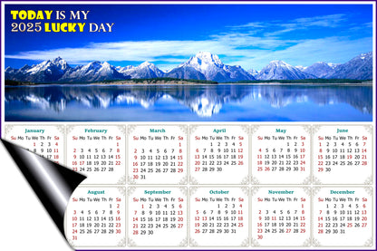2025 Magnetic Calendar - Calendar Magnets - Today is My Lucky Day - (Jackson Lake Wyoming)