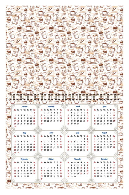 2026 Scrapbook Wall Calendar Spiral-bound (Add Your Own Photos) - 12 Months Desktop #013