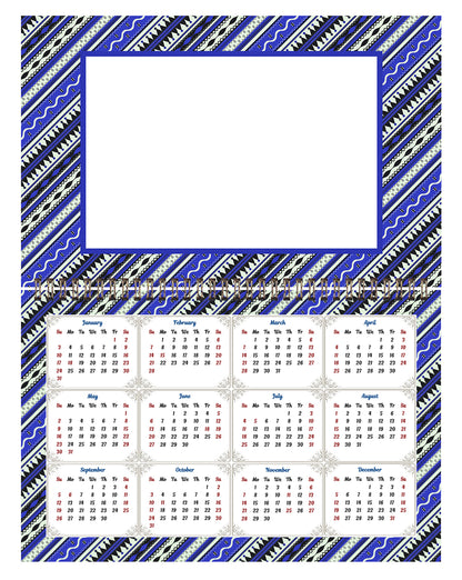 2026 Photo Frame Wall Spiral-bound Calendar (Add Your Own Photos) - 12 Months Desktop/Wall Calendar/Planner - (Edition #17)