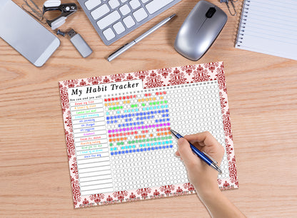 2027 Monthly Desktop/Wall Calendar/Planner - Habit Tracker - (Edition #05)