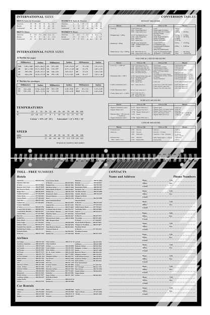 2026 - 2027 Academic Year 12 Months Student Calendar 3-Ring Binder - Black&White - (Edition #012)