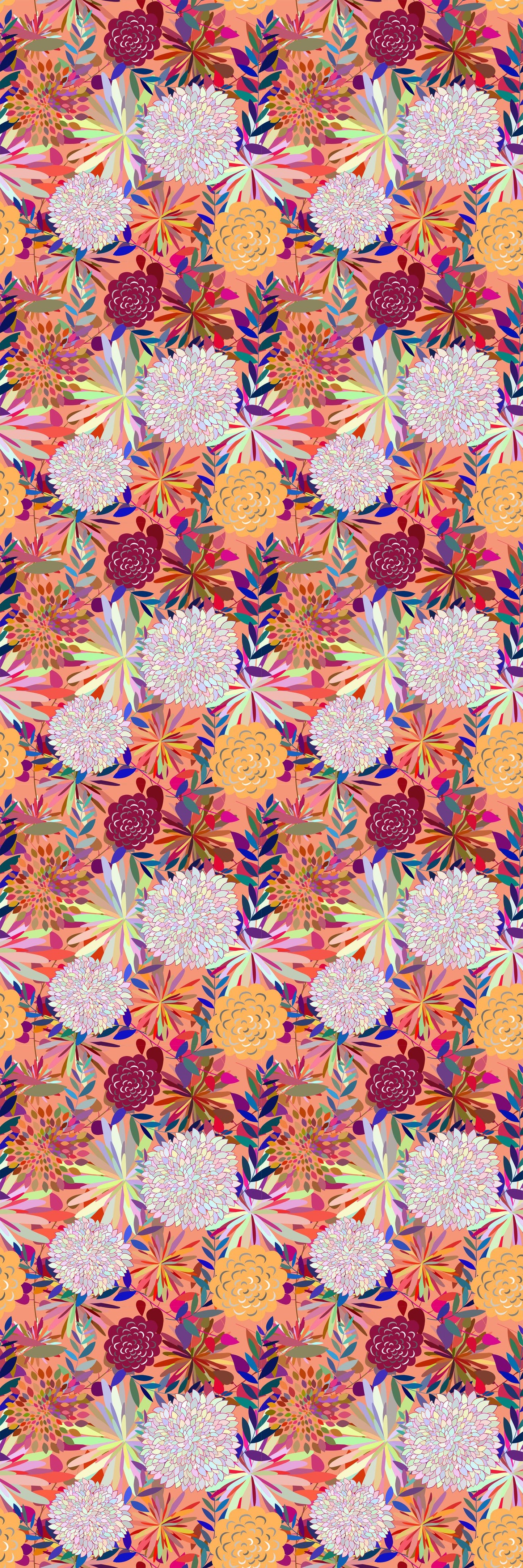 Magnetic Locker Wallpaper - Pack of 2 Rolls - (Flowers) (vg 027)