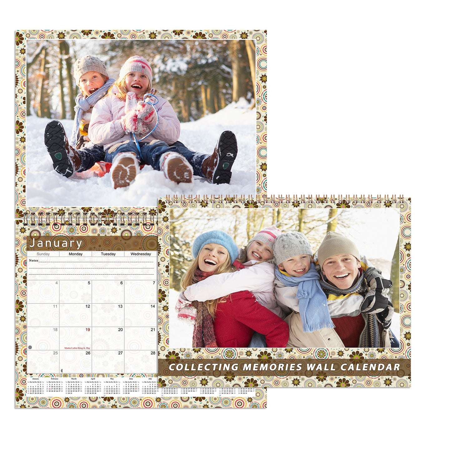 Personalized Custom 2027 Wall Calendar Spiral-bound (Add Your Photos) - 12 Months Desktop/Wall Calendar/Planner - Premium Quality 11 inches by 8.5 inches (11 x 17 Inches Open) Made in USA (Edition #10)