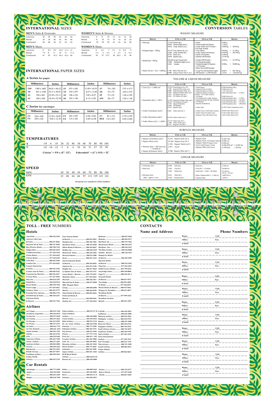 2025 - 2026 Academic Year 12 Months Student Calendar 3-Ring Binder (Edition #016)
