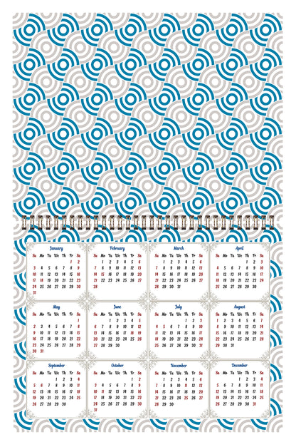 2026 Scrapbook Wall Calendar Spiral-bound (Add Your Own Photos) - 12 Months Desktop #04