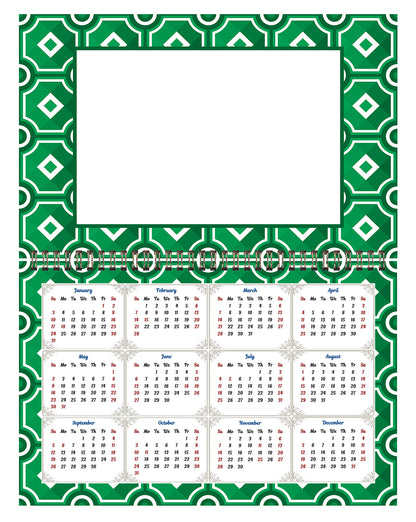 Personalized Custom 12 Months Calendar 2027 Collecting Memories Wall/Desktop/Planner Spiral-bound Mini 8.5x11 Inch (Add Your Own Photos) - Customized For Home, Office, Party, Birthday, Christmas Gift - Made in USA (Edition #15)