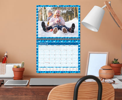Personalized Custom 2027 Wall Calendar Spiral-bound (Add Your Photos) - 12 Months Desktop/Wall Calendar/Planner - Premium Quality 11 inches by 8.5 inches (11 x 17 Inches Open) Made in USA (Edition #03)