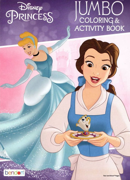 Disney Princess - Jumbo Coloring & Activity Book (Set of 4 Books)