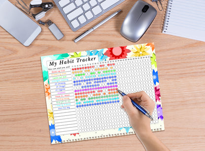 2027 Monthly Desktop/Wall Calendar/Planner - Habit Tracker - (Edition #01)