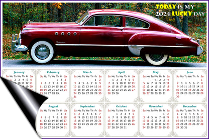 2024 Magnetic Calendar - Calendar Magnets - Today is my Lucky Day - Edition #47