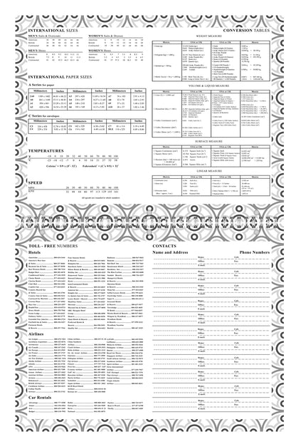 2026 - 2027 Academic Year 12 Months Student Calendar 3-Ring Binder - Back&White - (Edition #014)