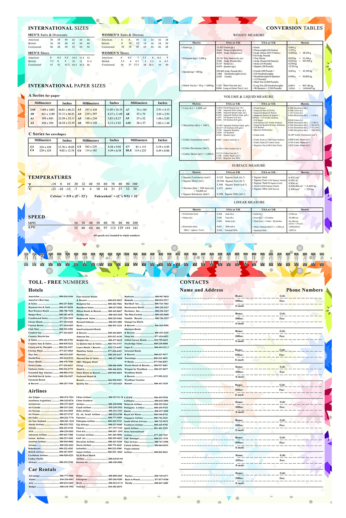 2026 - 2027 Academic Year 12 Months Student Calendar 3-Ring Binder (Edition #08)