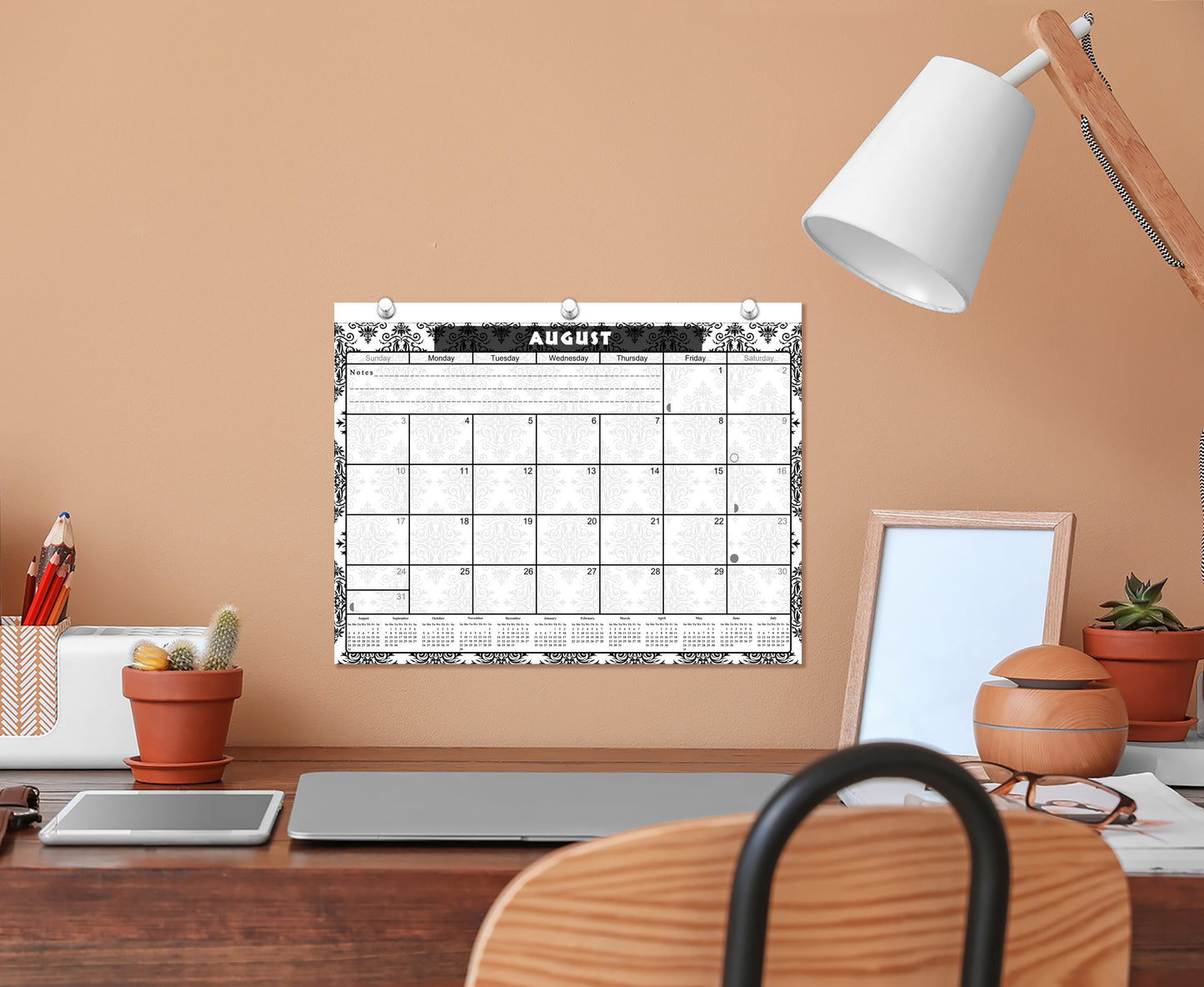 2026 - 2027 Academic Year 12 Months Student Calendar / College Planner for 3-Ring Binder, Desk or Wall -School Supplies - Made in USA - Edition #009)
