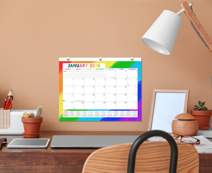 2025 - 2026 Student Calendar/Planner for 3-Ring Binder, Desk, or Wall - v028