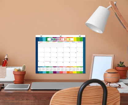 2025 - 2026 Student Calendar/Planner for 3-Ring Binder, Desk, or Wall - v027