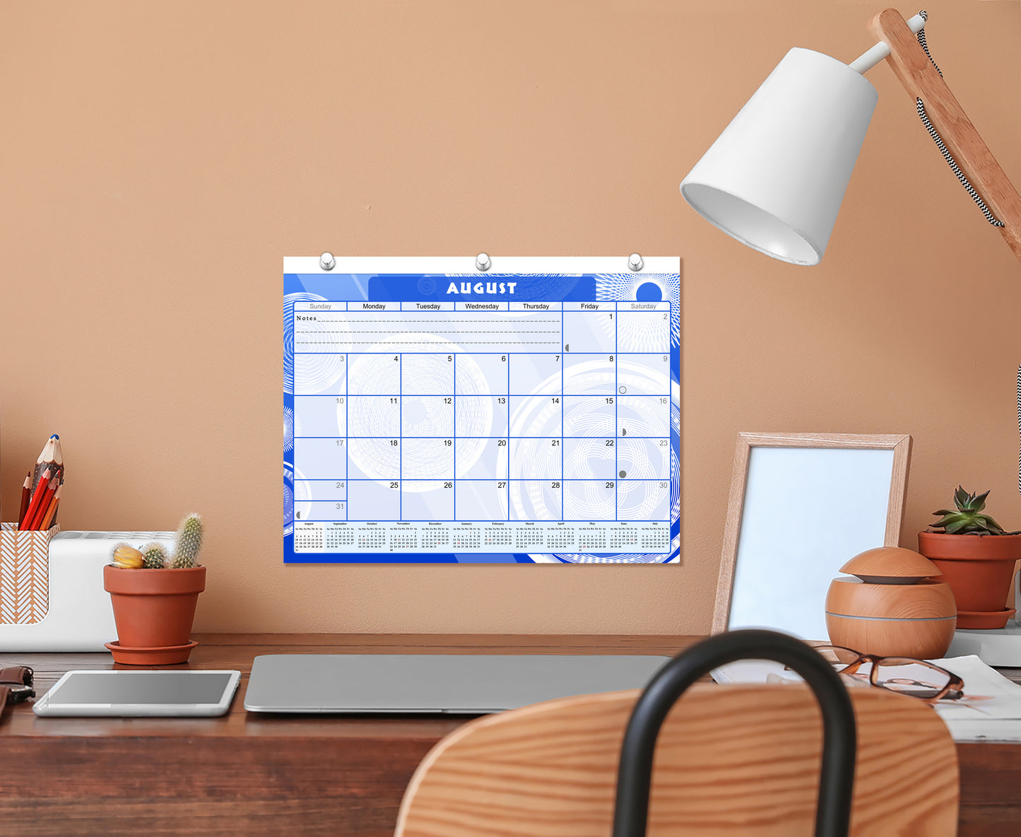 2026 - 2027 Academic Year 12 Months Student Calendar / College Planner for 3-Ring Binder, Desk or Wall -School Supplies - Made in USA (Edition #013)