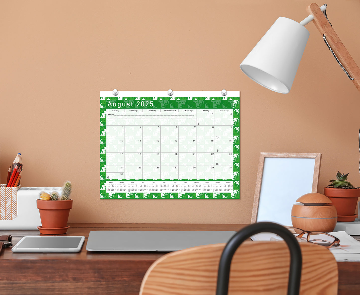 2025 - 2026 Academic Year 12 Months Student Calendar / College Planner for 3-Ring Binder, Desk or Wall -School Supplies - Made in USA (Edition #016)