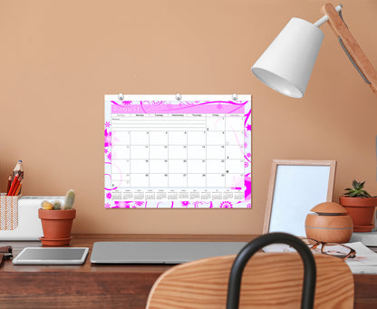 2026 - 2027 Academic Year 12 Months Student Calendar / College Planner for 3-Ring Binder, Desk or Wall -School Supplies - Made in USA -v016b