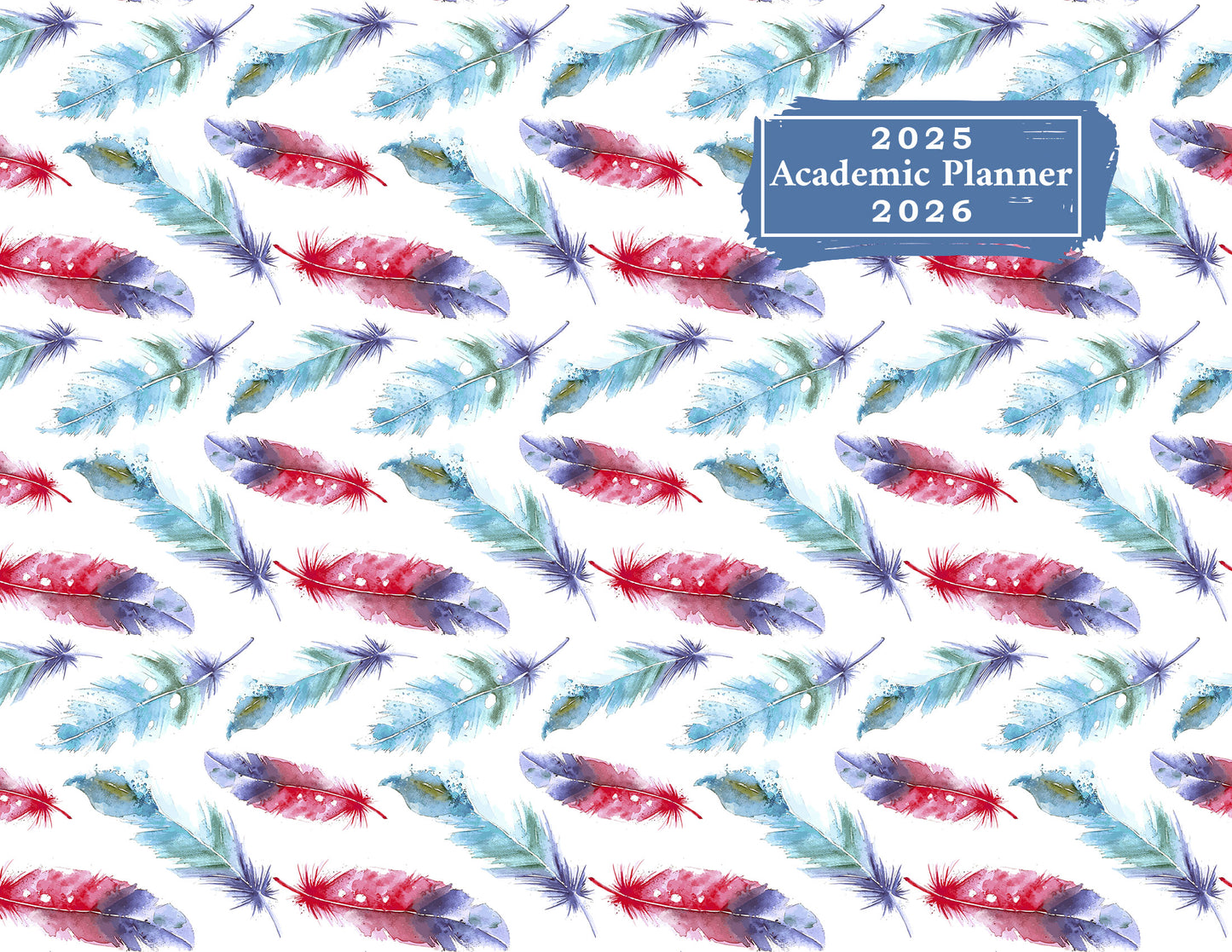 2025-2026 Student Academic Planner Calendar - School College Weekly Agenda #032