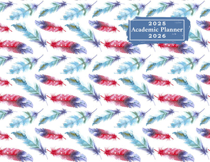 2025-2026 Student Academic Planner Calendar - School College Weekly Agenda #032