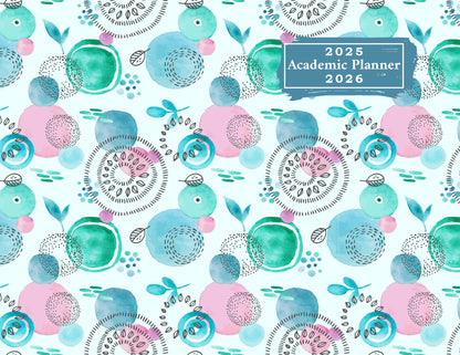 2025-2026 Student Academic Planner Calendar - School College Weekly Agenda #034